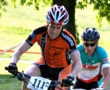 Racing short track at Eva Bandman Park. It's not cyclocross, but it's close! © Marcia Seiler