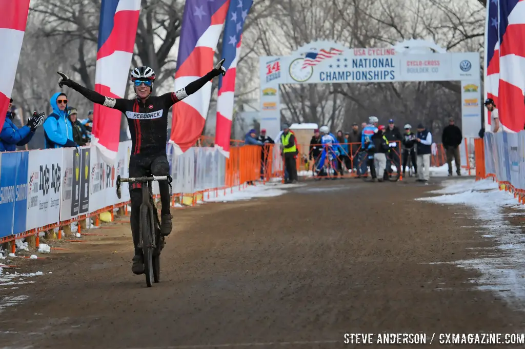 Tim Allen dominates the 2014 Singlespeed National Championship. © Steve Anderson