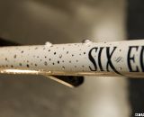 Each of these dots was painted by a spoke head dipped in paint. The dots alone took three weeks to do. Six Eleven Bicycle Co.'s at NAHBS 2012. ©Cyclocross Magazine