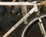 Six Eleven Bicycle Co. tries to source American-made parts, and chose the Wound Up fork to compliment the steel bike. NAHBS 2012 ©Cyclocross Magazine