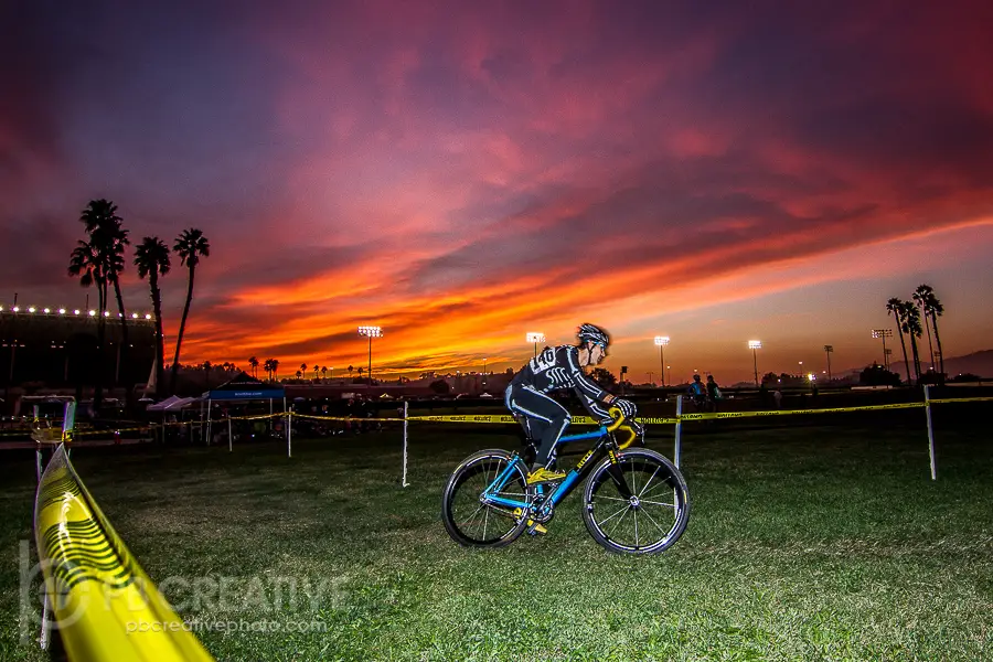 Out of the day and into the night for  Spooky Cross in Pomona. © Philip Beckman