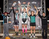 The Spooky Cross Women’s A podium. © Philip Backman