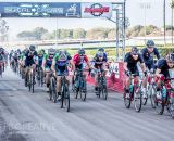 The horror: Kyle Gritters leads brother Brandon at the start of the Krosstoberfest Men’s A massacre. © Philip Beckman