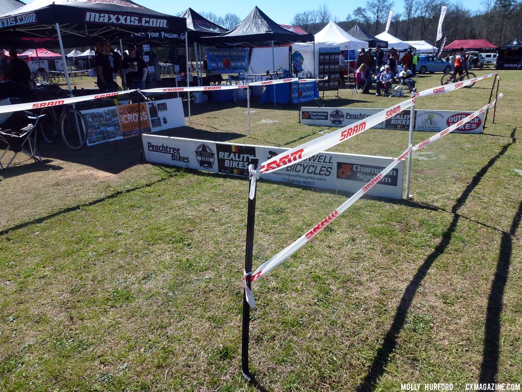 GACX showcased a set of barriers.  © Cyclocross Magazine