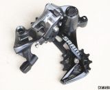SRAM's new Force CX1 single chainring cyclocross drivetrain is completely different than the standard Force rear derailleur, with a Roller Bearing Clutch and X-Horizon movement. It's also about 70g heavier than a Force WiFLi equivalent. © Cyclocross Magazine