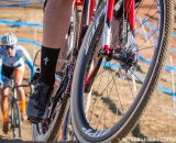 Elle Anderson also rode the prototype CX1 single-ring drivetrain to a silver medal in the women's race. © Brian Nelson / Cyclocross Magazine