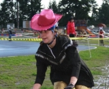 Western Wrangler Marylynn Handles the Bike © Janet Hill