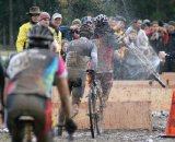 Drew MacKenzie gets a PBR shower ©Kenton Berg