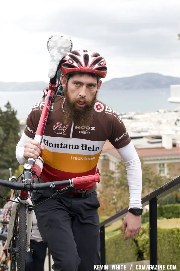 The six flight of stairs proved to be one of the hardest challenges. SSCXWC 2011 Day 1 Qualifiers. © Kevin White