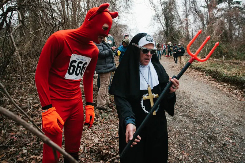 The Devil and a nun. At SSCXWC 2013. ©  Dominic Mercier