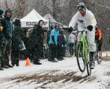 Wheelie at the top of Parachute Hill at SSCXWC 2013. ©  Dominic Mercier