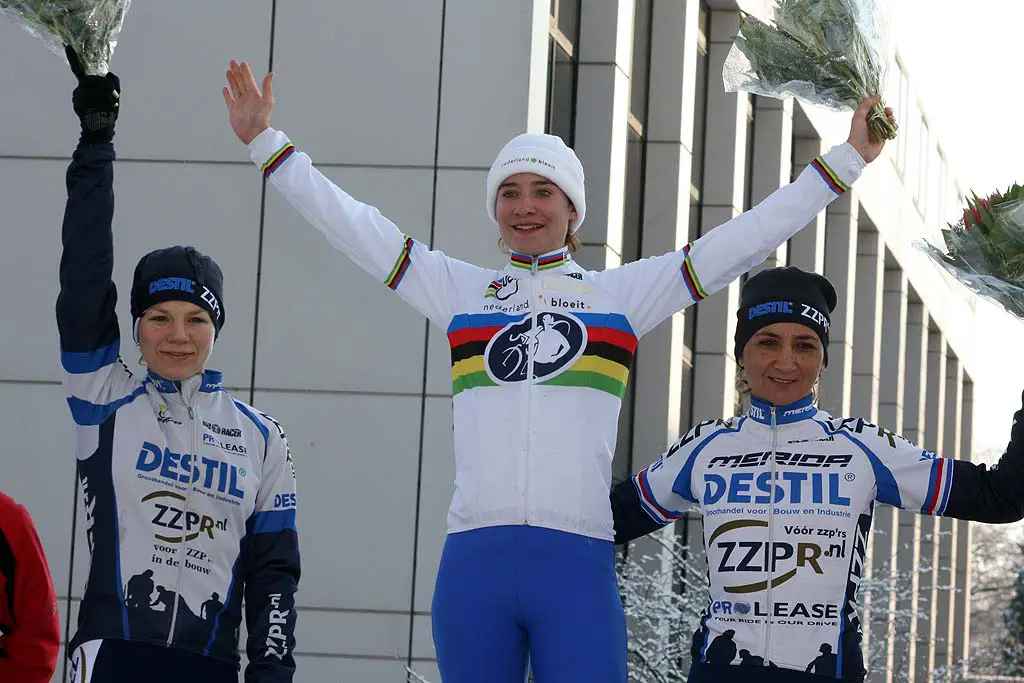 The women\'s podium. ? Bart Hazen