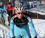 Mike Teunissen treading carefully in the snow. ? Bart Hazen