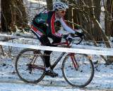 Eckmann put in a great ride in the snowy conditions. ? Bart Hazen