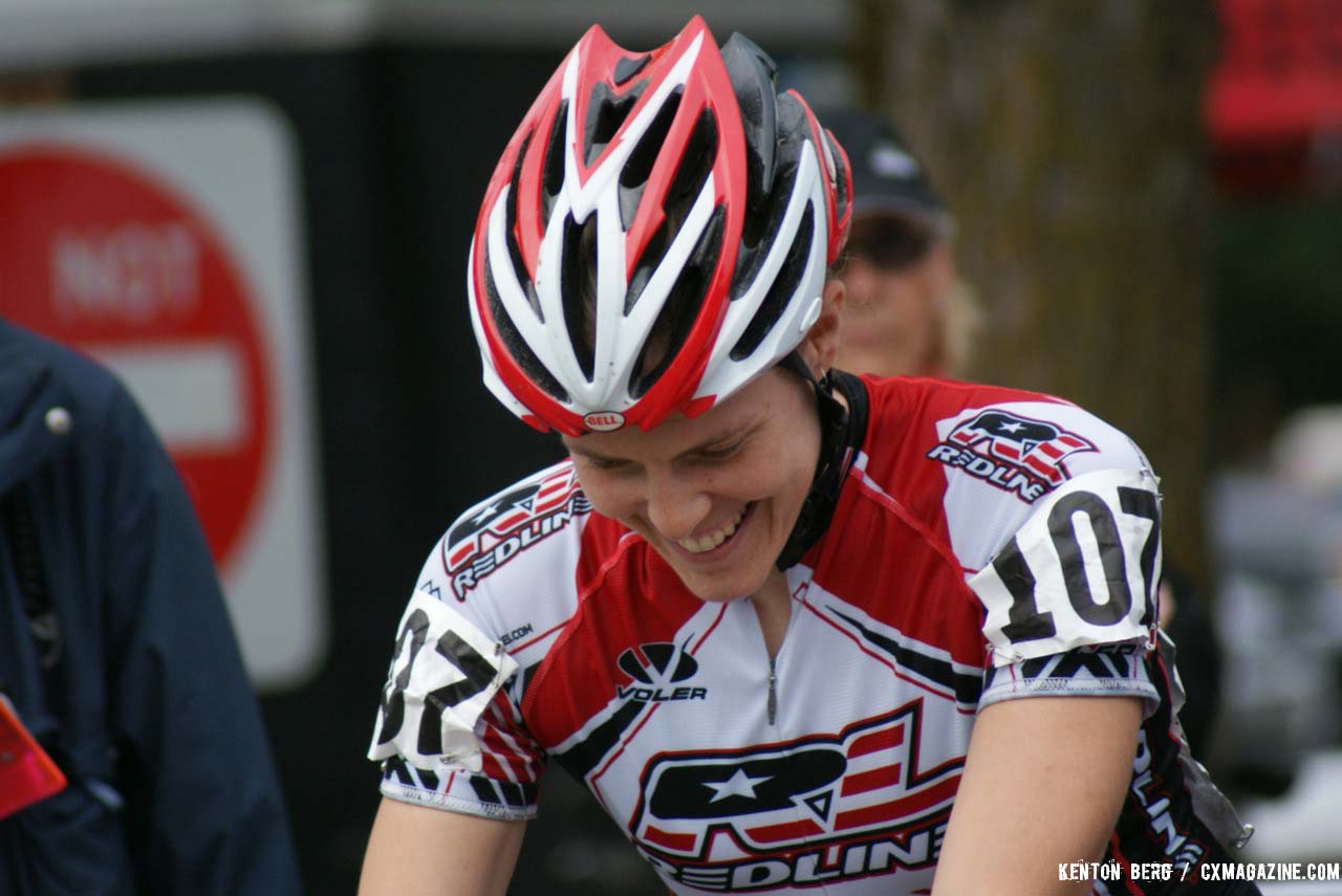 Kari Studley happy to be racing for a home crowd. ©Kenton Berg