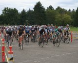 The Men&#039;s 4s thunder down the track © Josh Liberles