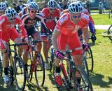 A Philadelphia Cyclocross School rider takes the holeshot. © Ethan Glading