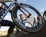 The Champion System p/b Keough Cyclocross team chose deep carbon despite the wind ©Natalia Boltukhova | Pedal Power Photography | 2010