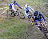 Keough's (l) bobble left Myerson and Lindine chasing the leaders.? Natalia McKittrick, Pedal Power Photography, 2009