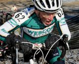 John Elgart after the barrier section during the first lap of the Mens 65-69 race. ©Steve Anderson