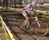 Shannon Gibson of Stan;s Notubes on her way to the win in the Womens 45-49 race. ©Steve Anderson