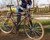 Many riders had to stop to clean mud away from wheels in the afternoon races. ©Steve Anderson