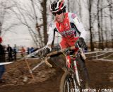 Gannon Myall keeps it upright on his way to a 3rd place finish in the mens 45-49 race. ©Steve Anderson