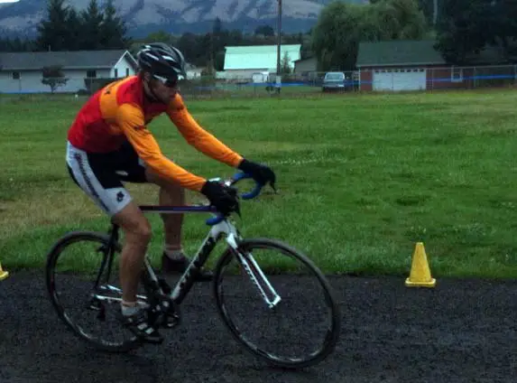 Out on course, putting the Stevens Team bike to the test © Chris Bagg