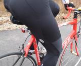 The RS Bib Tights feature windproof panels and ankle loops to keep the chill out when the mercury really dips © Kristie Hancock