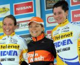 2011 Asper-Gavere women's podium. ©Bart Hazen