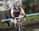 Sanne Cant on her way to the win at Superprestige Gavere 2013. Â© Bart Hazen / Cyclocross Magazine