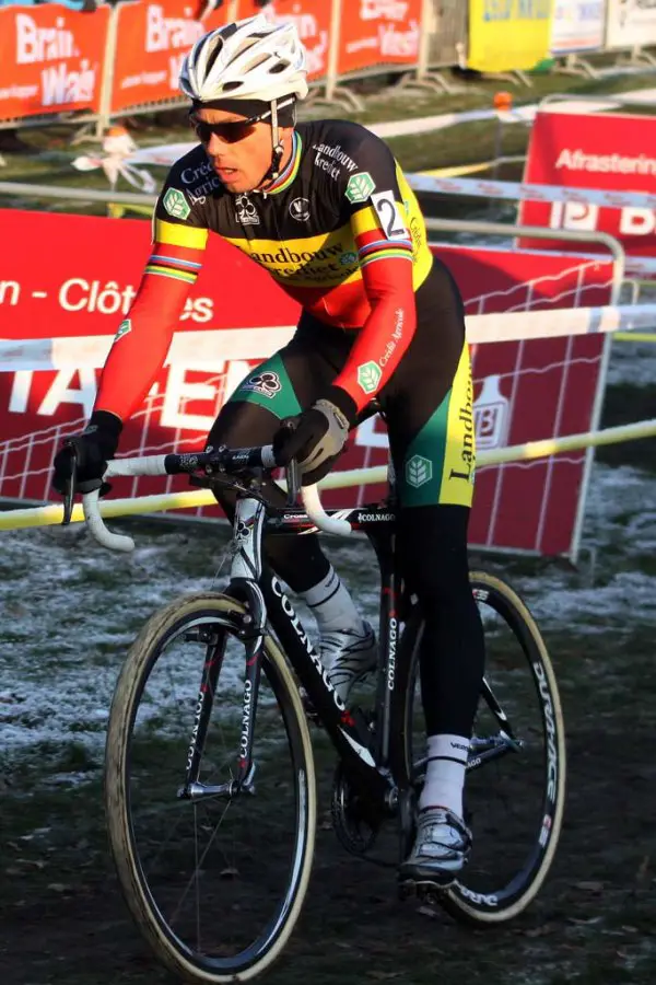 Sven Nys' day was ended by mechanical problems. © Bart Hazen