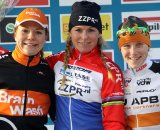 Elite women&#039;s Gieten podium  © Bart Hazen