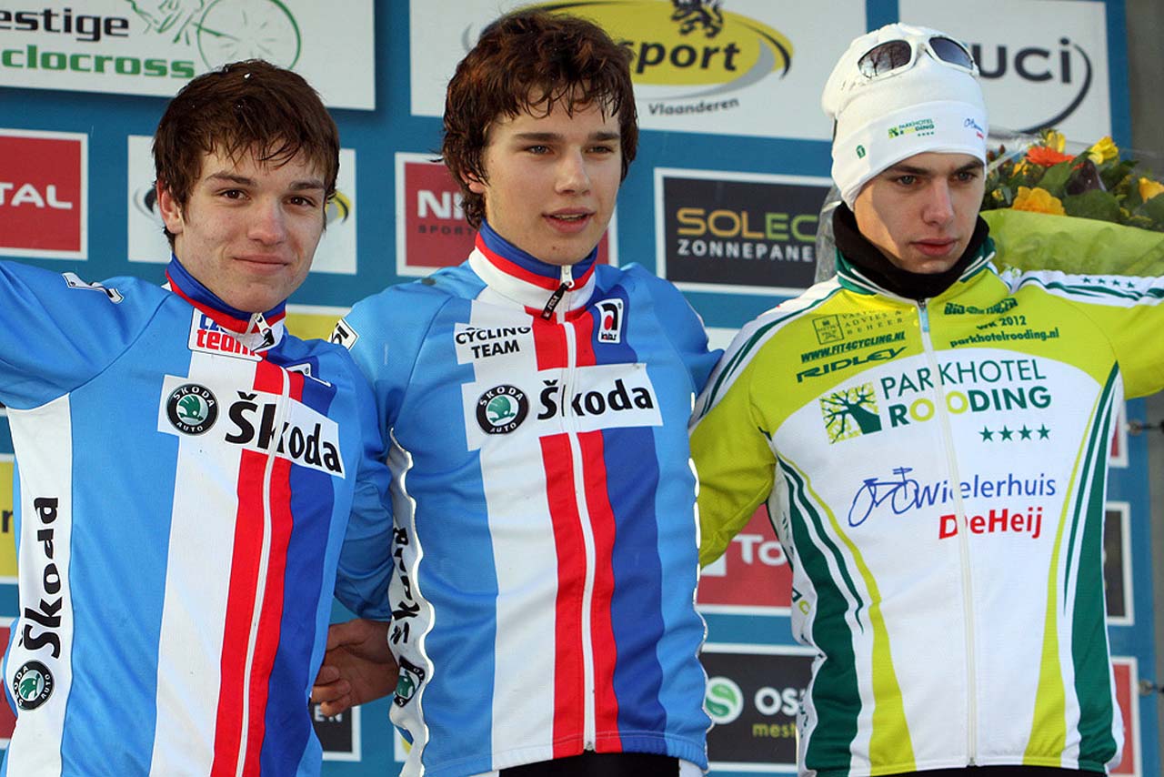 Junior podium in Gieten © Bart Hazen