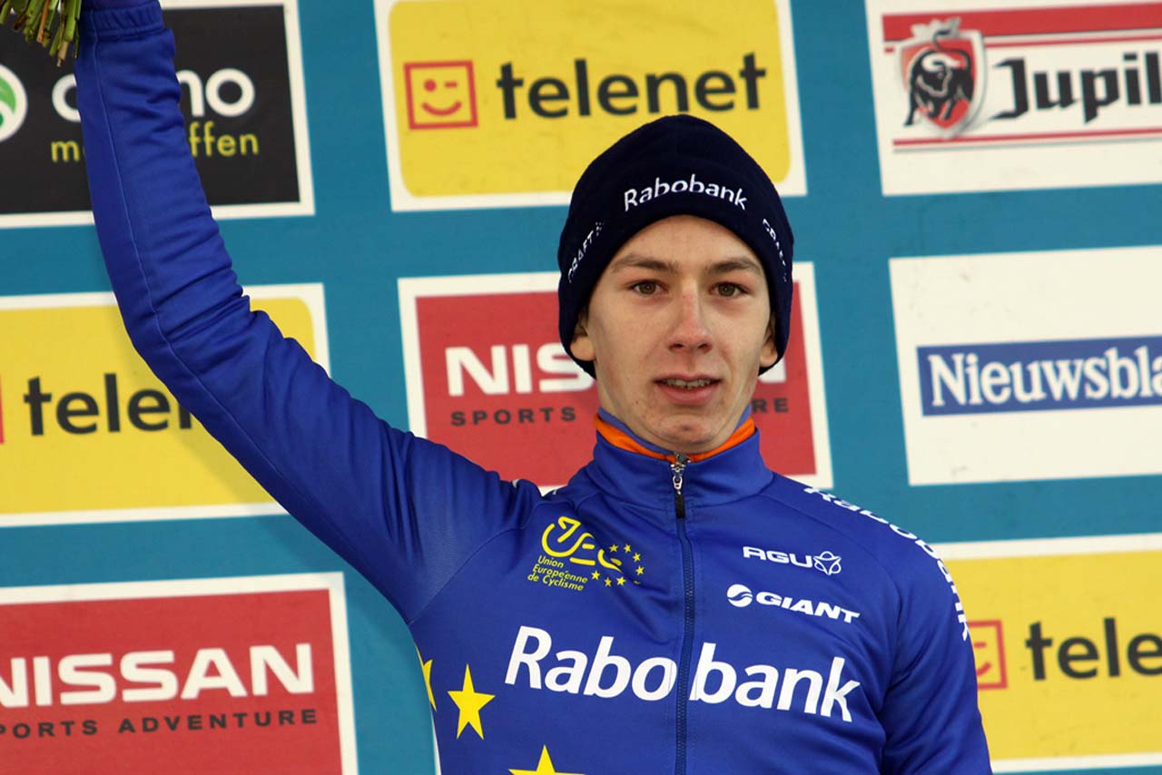 Van der Haar in the Superprestige leader's jersey© Bart Hazen