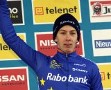 Van der Haar in the Superprestige leader&#039;s jersey© Bart Hazen