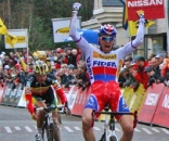 Stybar beats Nys in a sprint at Superprestige Hamme Zogge 2009 ?Dan Seaton