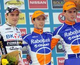 The U23 podium in Zonhoven. © Bart Hazen