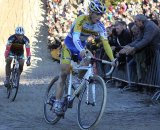 Kevin Pauwels leads Nys in Zonhoven. © Bart Hazen