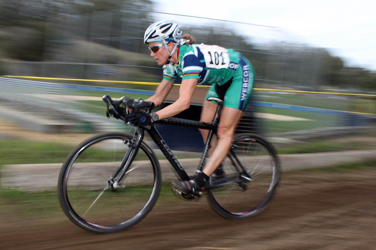 Brems on the sandy descent.  Surf City Cyclocross Series Finale, Aptos High School, 1/10/10. ? Cyclocross Magazine