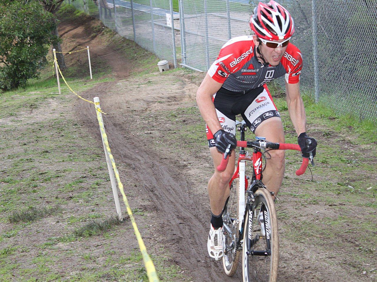 Andy Jacques-Maynes is looking forward to a better 2010 in 'cross. Surf City Cyclocross Series Finale, Aptos High School, 1/10/10. ? Cyclocross Magazine