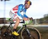 Johnson showed determination despite a large gap. Surf City Cyclocross Series Finale, Aptos High School, 1/10/10. © Cyclocross Magazine