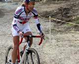 Miller leading Brems on one of the many climbs. Surf City Cyclocross Series Finale, Aptos High School, 1/10/10. ? Cyclocross Magazine