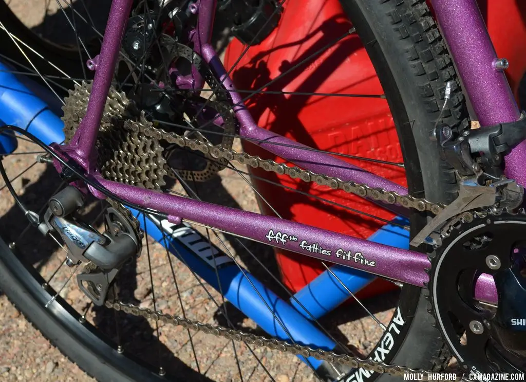 Made for the fattest cyclocross tires! The Straggler. Interbike 2013 © Cyclocross Magazine