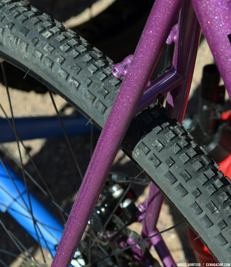 The 41 Surly Knard tires on The Straggler. Interbike 2013 © Cyclocross Magazine
