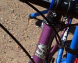 Surly's headbadge reminds us that The Straggler is in a line of classic ’cross rigs. Interbike 2013 © Cyclocross Magazine