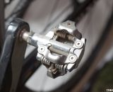 Sven Nys rode a heavily-modified Shimano XTR M980 SPD pedal (prototype?) to victory. © Cyclocross Magazine