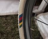 Nys will be the only Elite male to ride Dugast tires with these markings this year. © Cyclocross Magazine