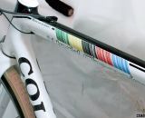 Sven Nys' winning Colnago Prestige shows off his World Champion colors. Cross Vegas 2013. © Cyclocross Magazine