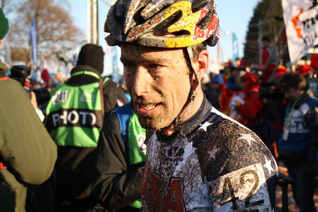 Johnson was satisfied with his 14th place. 2010 Cyclocross World Championships, Tabor. ? Dan Seaton